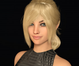 Картинка 3д+графика портрет+ portraits фон взгляд девушка