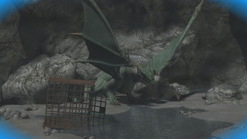 Картинка 3д+графика фантазия+ fantasy фон дракон люди