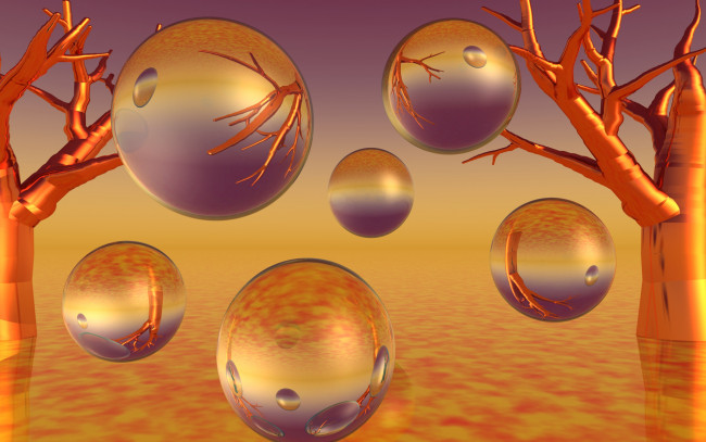 Обои картинки фото 3д графика, шары , balls, шары, фон