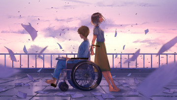 Картинка аниме unknown +другое+ девушка парень