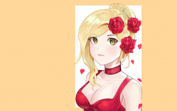 Картинка видео+игры league+of+legends девушка розы