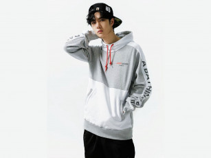 Картинка мужчины wang+yi+bo кепка толстовка капюшон