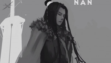 Картинка фэнтези _ghost+blade+ +призрачный+клинок девушка меч нан