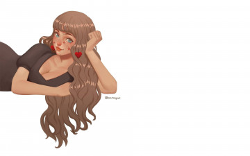 Картинка аниме unknown +другое+ девушка декольте