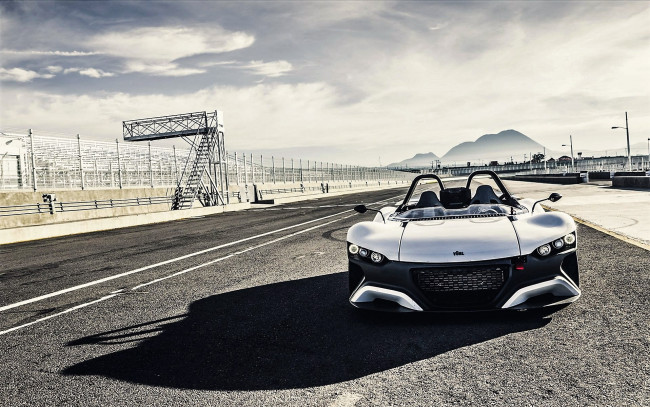 Обои картинки фото автомобили, vuhl, белый, трасса, стадион