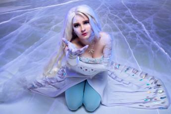 Картинка девушки kirdjava костюм образ платье лед