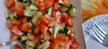 Картинка еда салаты +закуски овощной салат помидоры огурцы