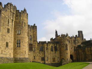 Картинка alnwick castle uk города исторические архитектурные памятники