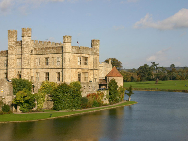 Обои картинки фото leeds, castle, uk, города, дворцы, замки, крепости