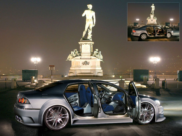 Обои картинки фото vw, phaeton, virtual, автомобили, volkswagen