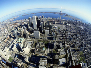 Картинка birds eye view of toronto canada города торонто канада