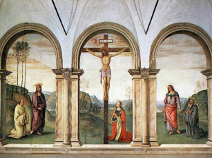 Картинка пьетро перуджино распятие рисованные живопись