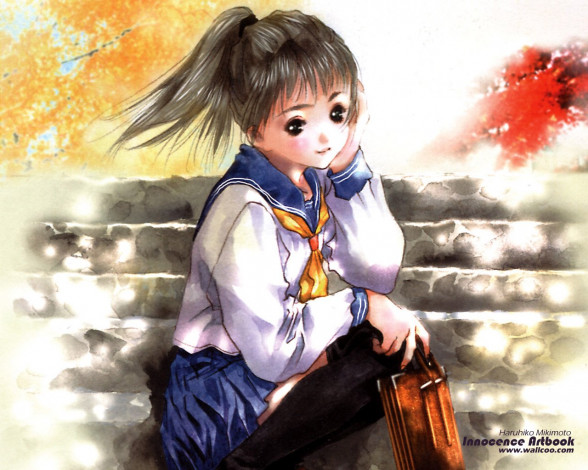 Обои картинки фото аниме, haruhiko, mikimoto, artbook