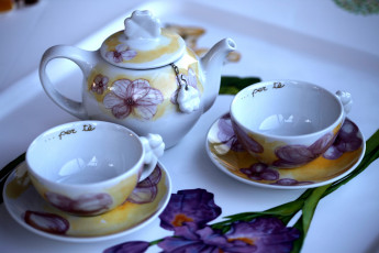 обоя разное, посуда, столовые, приборы, кухонная, утварь, заварник, чашки, блюдца