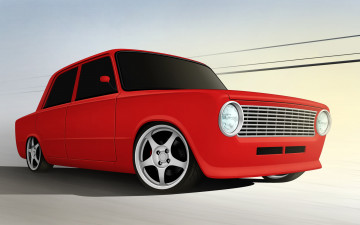 Картинка автомобили векторная графика лада