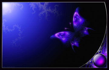 Картинка 3д графика animals животные бабочка