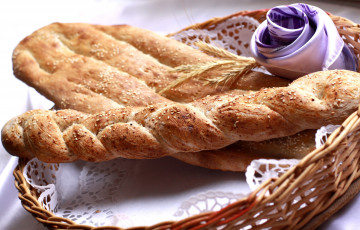 Картинка еда хлеб выпечка салфетка корзинка