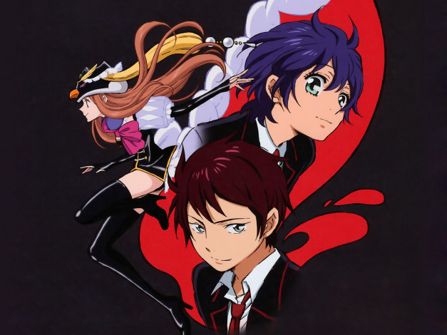 Обои картинки фото mawaru, penguin, drum, аниме, shouma, kanba, himari