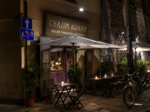 Картинка краков польша города улицы площади набережные ночь огни