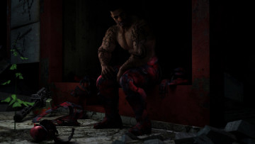 Картинка 3д графика fantasy фантазия человек оружие растение