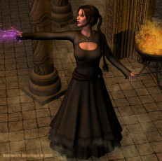 Картинка 3д+графика fantasy+ фантазия девушка магия