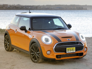 Картинка автомобили mini желтый 2014 f56 us-spec cooper s