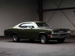 Картинка автомобили plymouth зеленый 1971 vs29 duster 340