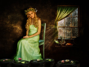 Картинка фэнтези -временный+ не+выбирать окно венок