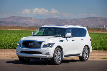 Картинка 2014+infiniti+qx80 автомобили infiniti дорога белый