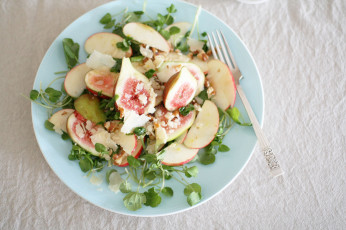 Картинка еда салаты +закуски рис яблоко кресс салат