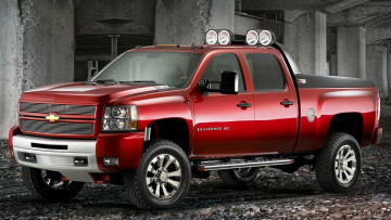 Картинка автомобили custom+pick-up фары silverado hd бетон chevrolet