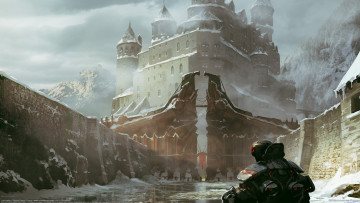 Картинка michel+donz& 233 фэнтези замки michel donze замок стены