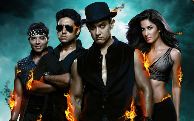 Обои картинки фото байкеры 3, кино фильмы, dhoom 3, dhoom, 3, байкеры, индия