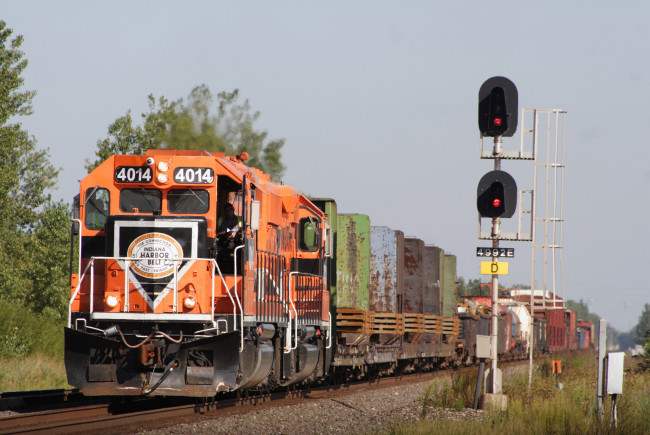 Обои картинки фото техника, поезда, состав, рельсы, локомотив