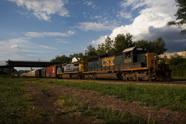 Обои картинки фото техника, поезда, состав, рельсы, локомотив