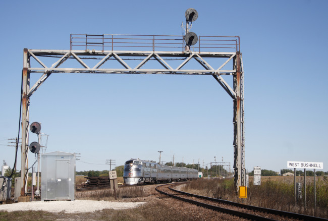 Обои картинки фото техника, поезда, локомотив, рельсы, состав