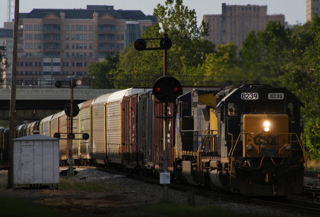 Обои картинки фото техника, поезда, состав, рельсы, локомотив