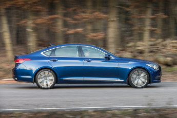 Картинка автомобили hyundai синий 2015г dh uk-spec genesis