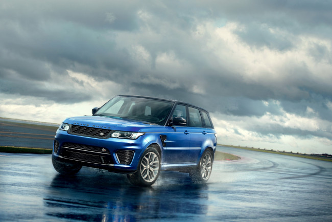 Обои картинки фото 2015 land rover range rover sport svr, автомобили, range rover, дорога, голубой, land, rover, range