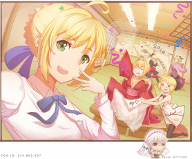 Картинка автор +darkduck+ duckwai аниме fate stay+night extra alter saber stay night lily