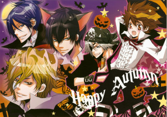 Картинка аниме katekyo+hitman+reborn хнллоуин арт парни