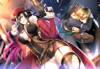 Картинка автор +greetload аниме оружие +техника +технологии арт девушка парень