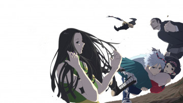 Картинка аниме hunter+x+hunter монета братья дворецкий гото аллука киллуа арт иллуми золдик фон