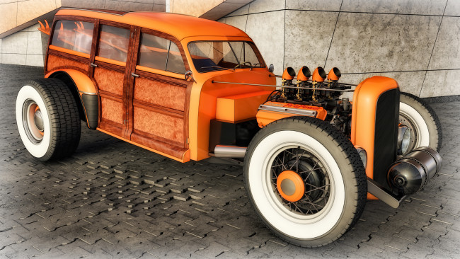 Обои картинки фото автомобили, 3д, фон, автомобиль