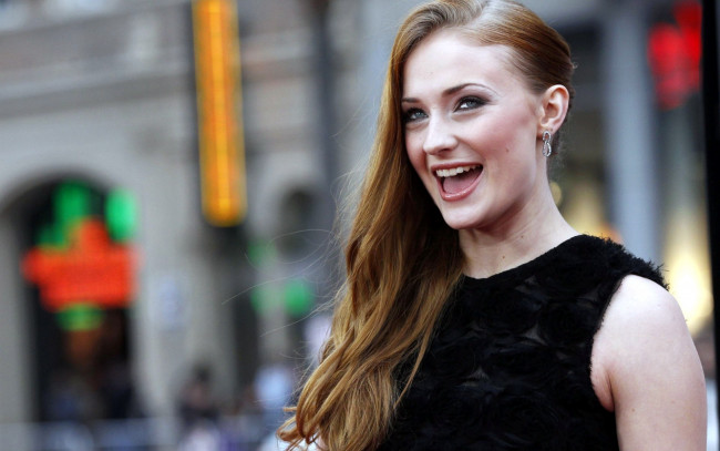 Обои картинки фото sophie turner, девушки, рыженькая