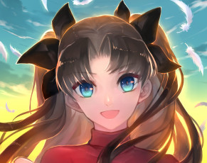 Картинка аниме fate stay+night tohsaka rin