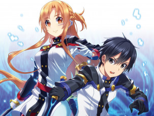 Картинка аниме sword+art+online kirito asuna