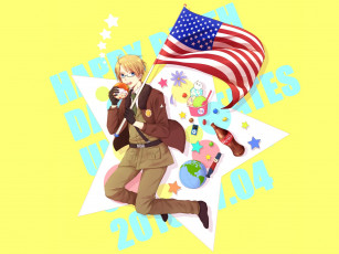 Картинка аниме hetalia +axis+powers united states