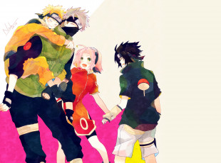 Картинка аниме naruto team 7