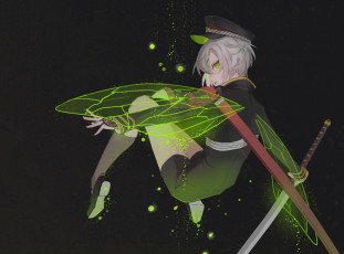 Картинка аниме touken+ranbu hotaru maru